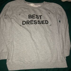 forever 21 plus size “best dressed” sweatshirt